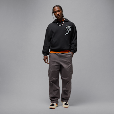 Felpa pullover oversize con cappuccio Jordan Brooklyn – Uomo