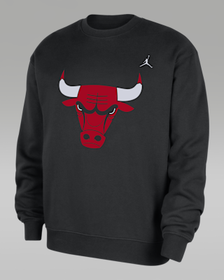 Мужской свитшот Chicago Bulls Statement Essentials Jordan NBA Fleece Crew-Neck