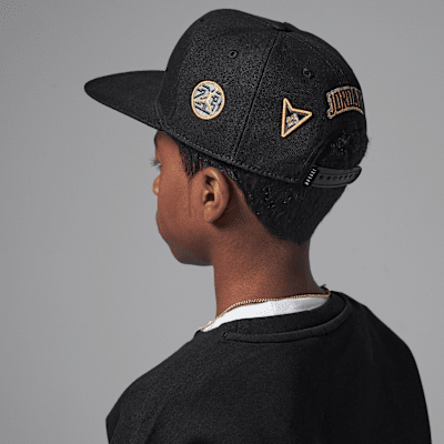 Gorra con visera plana para niños talla grande Jordan "See Me Shine"