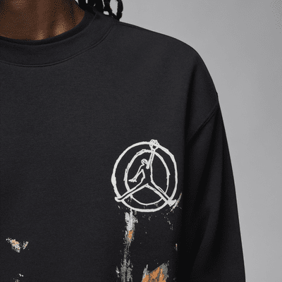 เสื้อวอร์มคอกลมผ้าฟลีซ Jordan Artist Series by Jammie Holmes