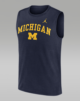 Мужские  Michigan Primetime Arch Legend Nike Dri-FIT College Muscle Tank Top