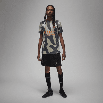パリ・サンジェルマン（PSG） アカデミー プロ サード メンズ ジョーダン Dri-FIT サッカー プレマッチ ショートスリーブ トップ