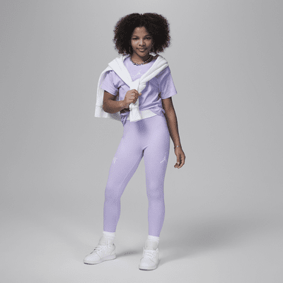 Jordan High Rise Little Girls Ombre Essential Leggings Size 6X Color Hyper  Violet