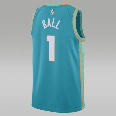 Lamelo Ball Charlotte Hornets City Edition 2023/24 Jordan Dri-FIT NBA Swingman Erkek Forması