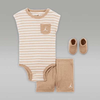 Jordan Essentials Baby Striped 3-Piece Set