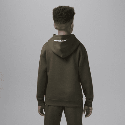 Jordan MJ Flight MVP Sudadera con gorro sin cierre de tejido Fleece para niños talla grande