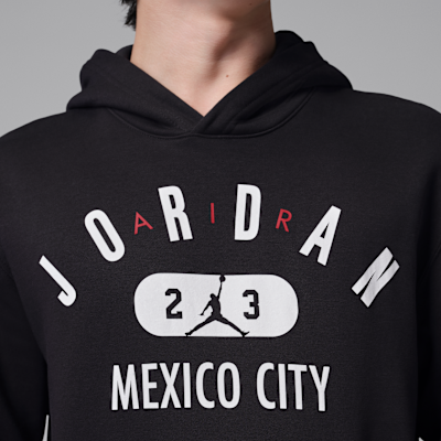 Sudadera con gorro sin cierre Jordan de tejido Fleece para hombre Mexico City