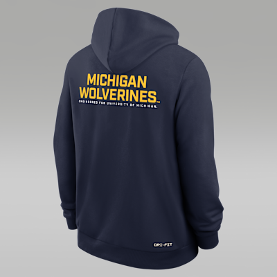 Michigan Sideline Men's Jordan Brand Dri-FIT College Full-Zip Hoodie