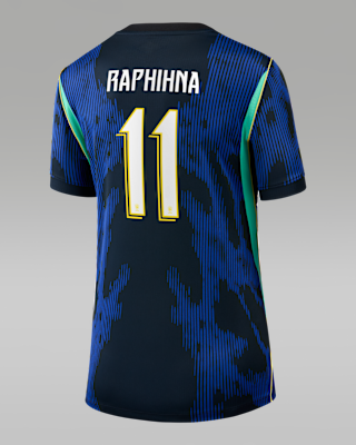 Женские джерси Raphinha Brazil National Team 2026 Stadium Away Nike Dri-FIT Soccer Jersey