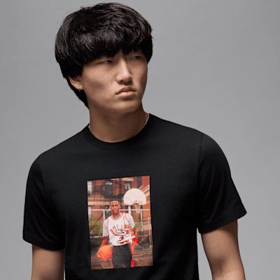T-shirt com fotografia Jordan Brand para homem