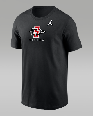 Мужская футболка San Diego State Half Court Basketball Jordan Brand Dri-FIT College для баскетбола