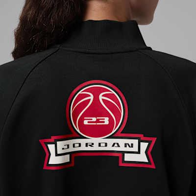Jordan Brooklyn Fleece Çeyrek Fermuarlı Kadın Crop Üst görsel 5
