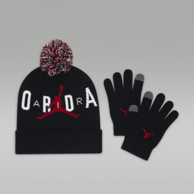 Jordan Pom-Pom Beanie Set