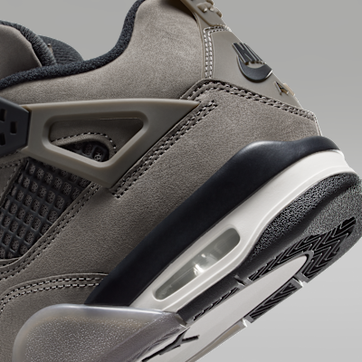 Air Jordan 4 Retro "Cave Stone and Black" Big Kids' Shoes