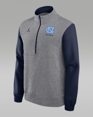 Мужские  North Carolina Club Jordan Brand College 1/2-Zip Crew