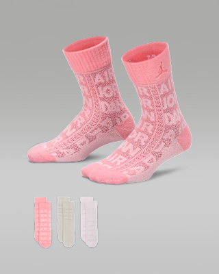 Детские носки Air Jordan Kids' Mesh Micro Crew Socks (3 Pairs)