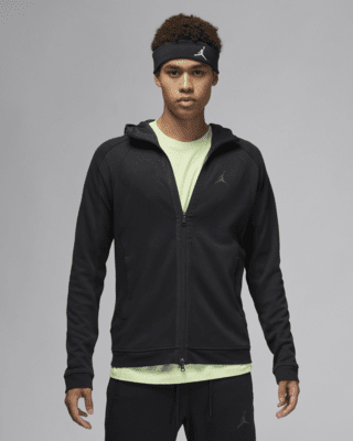 Black jordan sales zip up