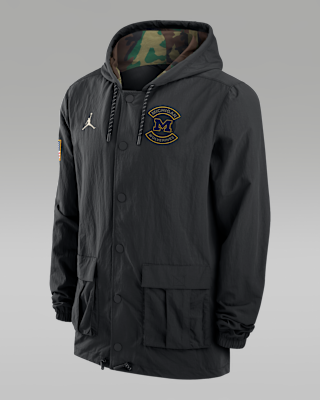Мужская куртка Michigan Jordan Brand Full-Snap Hooded Military