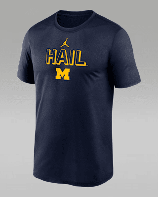 Мужская футболка Michigan Sideline Legend Jordan Brand Dri-FIT College