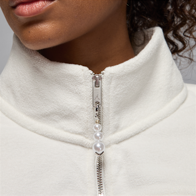 Jordan Flight Fleece Çeyrek Fermuarlı Kadın Üstü