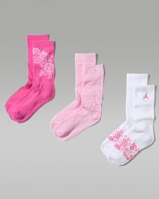 Детские носки Jordan Kids' Floral Lace Crew Socks (3 Pairs)