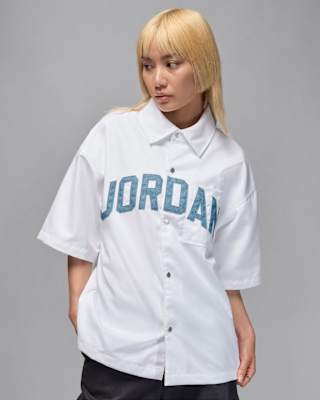 Женские шорты Jordan Flight Woven Short-Sleeve Top