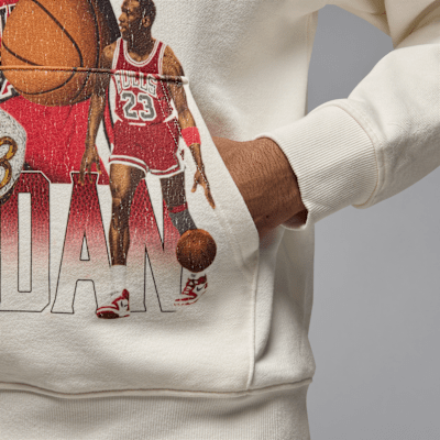 Sudadera con gorro sin cierre con gráfico para hombre Jordan Flight Fleece
