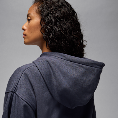 Jordan Flight Fleece x Howard University Women's Full-Zip Cropped Hoodie