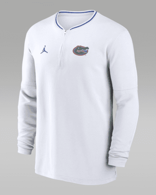 Мужские  Florida Gators Sideline Coach Jordan Dri-FIT College 1/2-Zip Long-Sleeve Top