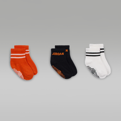 Skarpety z przyczepnym wzorem dla niemowląt i maluchów MVP Jordan (12–24 M) (3 pary)