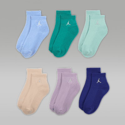 Jordan Everyday Essentials Big Kids' Ankle Socks (6 Pairs)