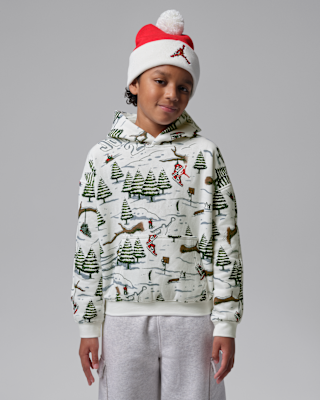 Детское худи Jordan Big Kids' Holiday Printed Hoodie