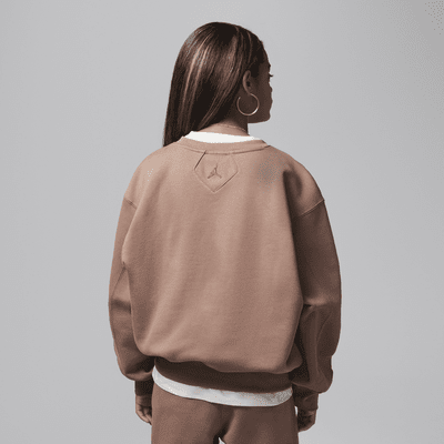Sudadera de cuello redondo oversized para niños talla grande Jordan Flight Essentials