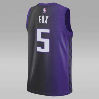 Jersey Swingman Jordan Dri-FIT de la NBA para hombre Sacramento Kings 2023/24 Statement Edition