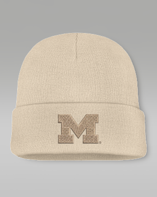 Мужские Michigan Natural Utility Jordan Brand College Cuffed Beanie