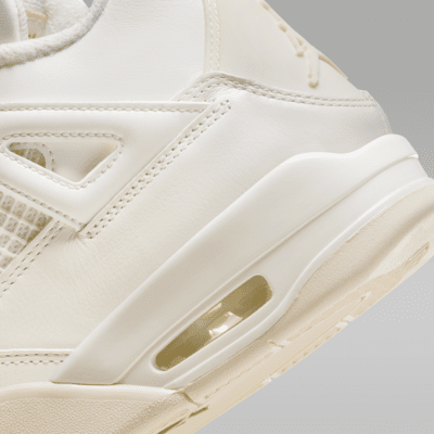 Air Jordan 4 Retro "White & Gold" Women's Shoes