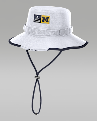 Мужские  Michigan Apex Boonie Jordan Brand Dri-FIT College Bucket Hat