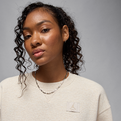 Jordan Flight Fleece sweatshirt met ronde hals voor dames