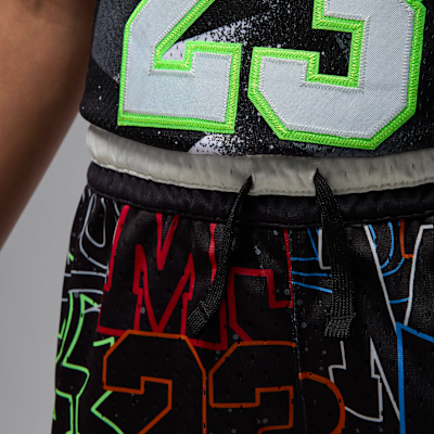 Jordan Dri-FIT Big Kids' MJ Printed Sport Diamond Shorts