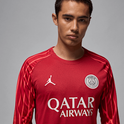 Jersey de fútbol de manga larga Jordan Dri-FIT Replica para hombre Paris Saint-Germain 2025 Stadium Goalkeeper Fourth
