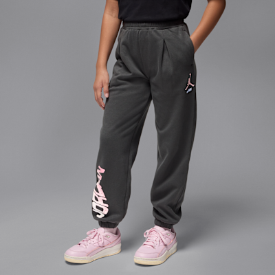 Pants de tejido Fleece plisados para niños talla grande Jordan Jumpman Club