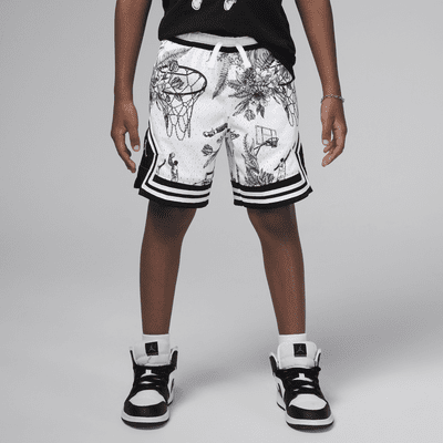 Jordan Dri-FIT Little Kids' MJ Printed Sport Diamond Shorts