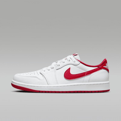Air Jordan 1 Low OG 'White/Red' Men's Shoes. Nike ZA