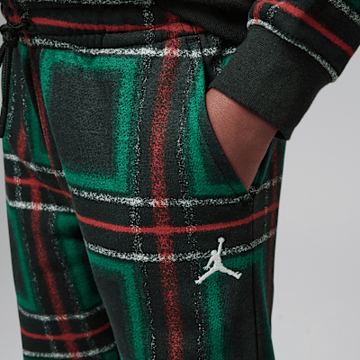 Pants de tejido Fleece para días festivos para niños talla pequeña Jordan Brooklyn Essentials