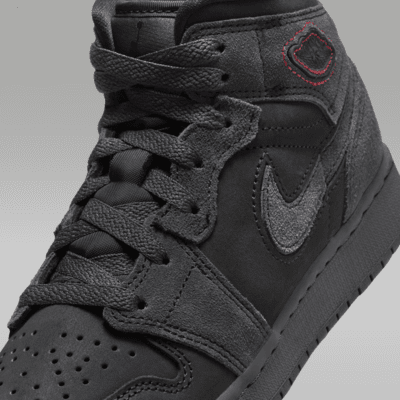 Air Jordan 1 Mid SE Craft Big Kids' Shoes