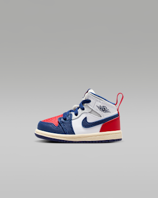 Детские кроссовки Jordan 1 Mid Baby/Toddler