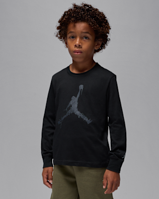 Детская футболка Jordan Little Kids' Jumpman Drip Long Sleeve