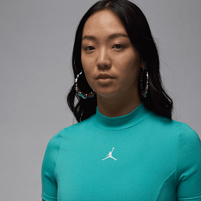 Playera de manga corta de tejido Knit cropped para mujer Jordan