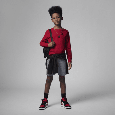 Playera de manga larga bordada para niños de preescolar Jordan Jumpman Air 