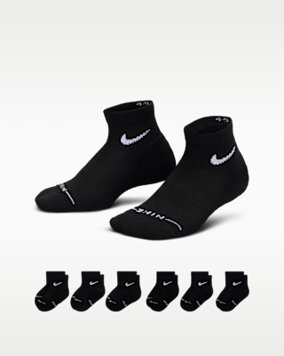 Детские носки Nike Kids' Dri-FIT Elevated Everyday Ankle Socks (6 Pairs)
